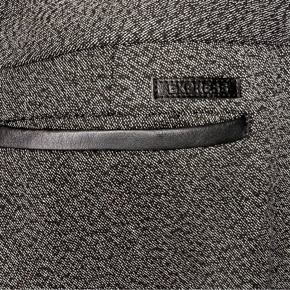 Express Grey Black Flare Leg Trouser Pants Size 8 - Picture 10 of 16